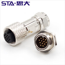 16G Series IP67 IP68 Metal Waterproof Connector,2 3 4 5 6 7 8 10 12 pin Waterproof Electrical Connector plug and Socket